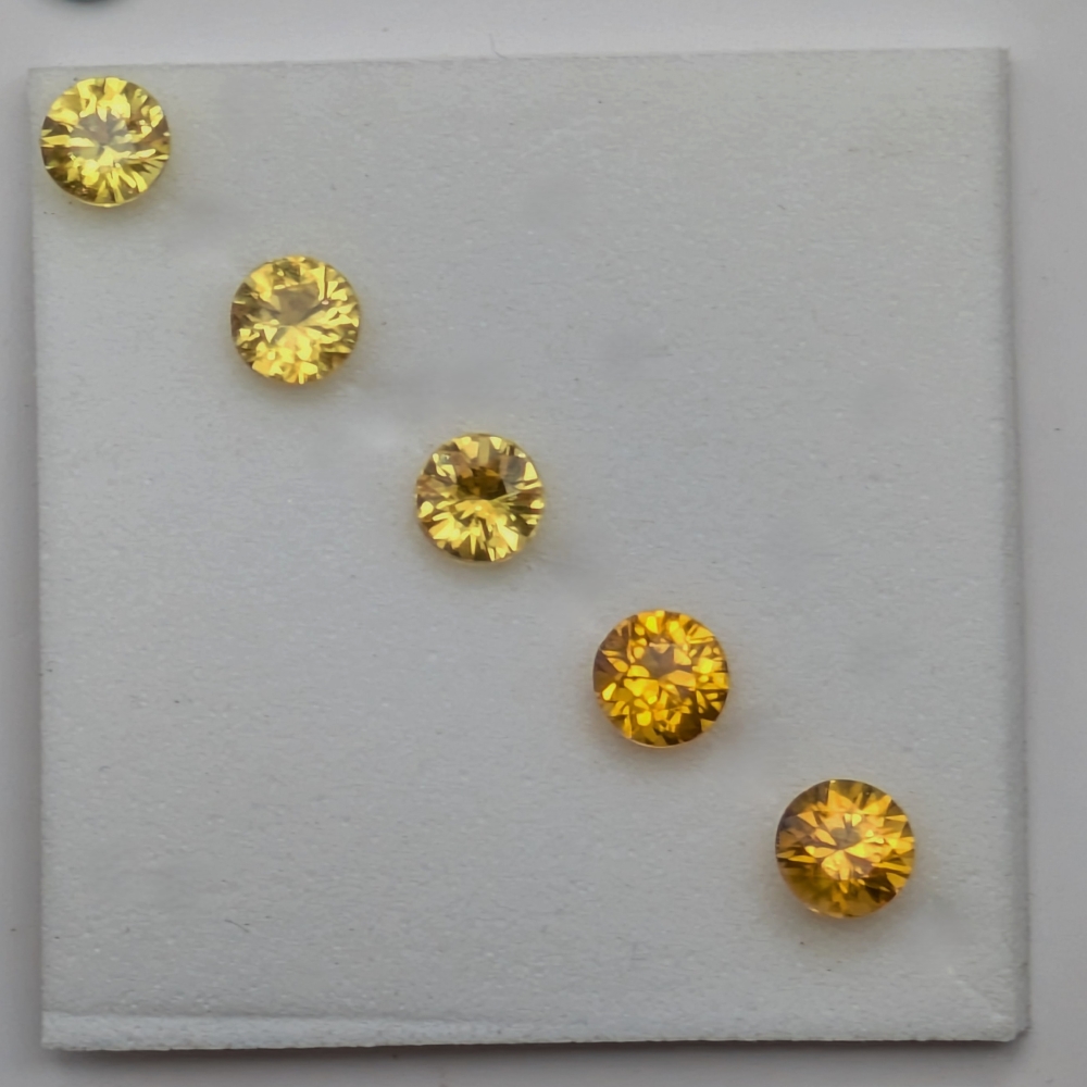 Exceptional Bright Yellow Montana Sapphire Lot 1.75 Carats Litnon.com