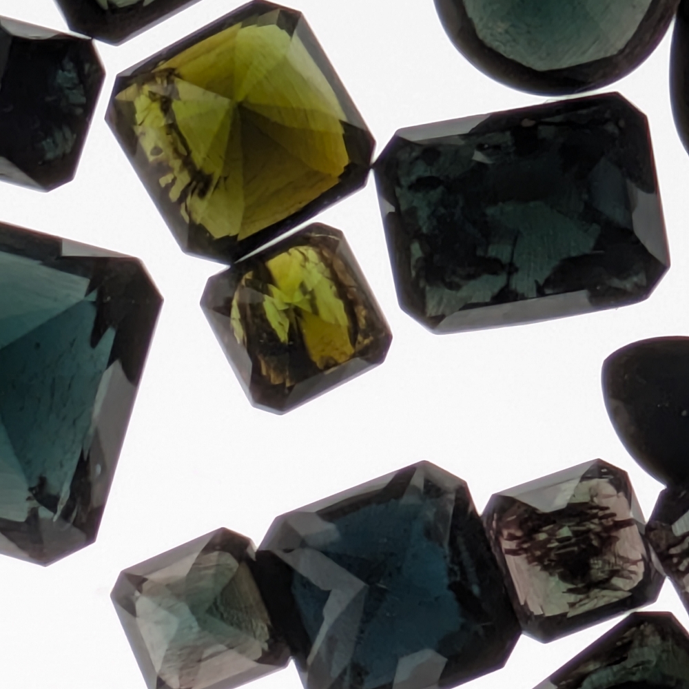 Closeout! Too Dark  Multi Color Tourmaline Lot 60.11 Carats Litnon.com