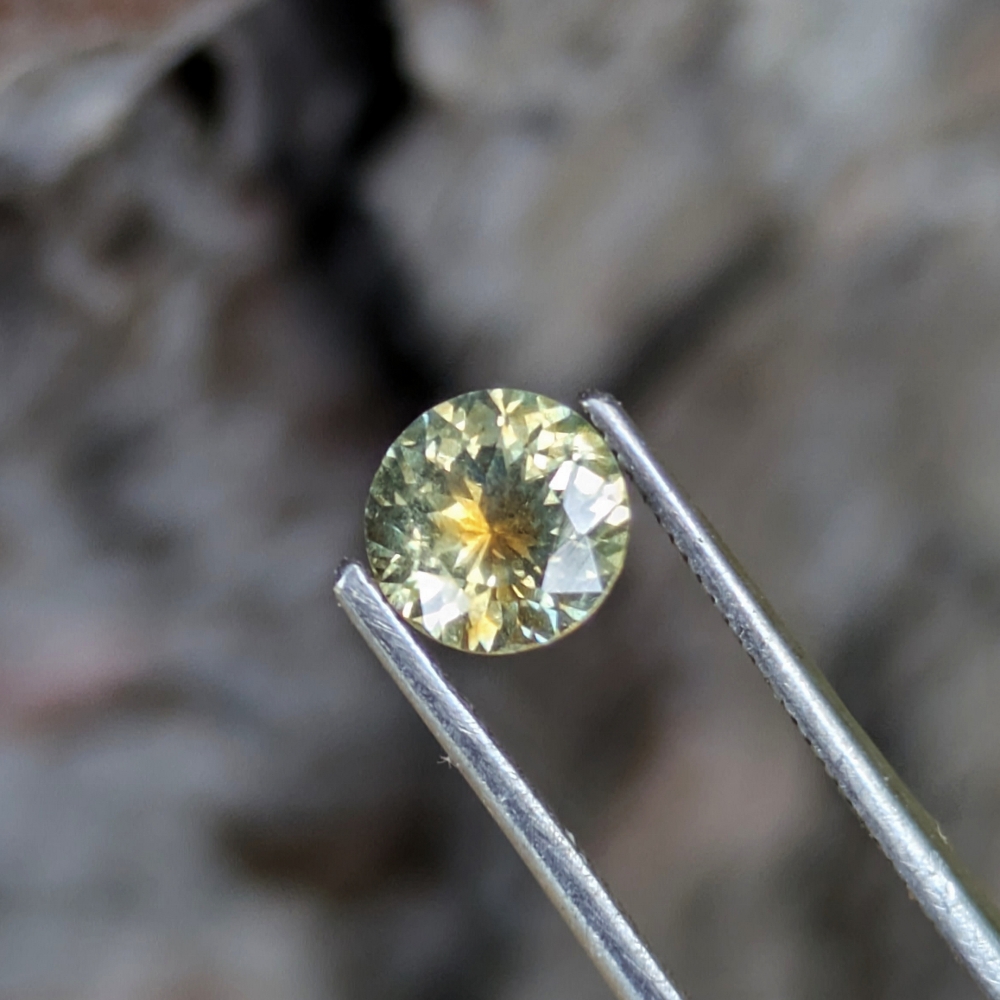 Orange Yolk Yellow Montana Sapphire 0.59 Carats Litnon.com