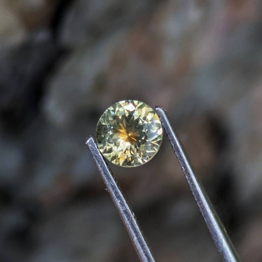 Orange Yolk Yellow Montana Sapphire 0.59 Carats Litnon.com