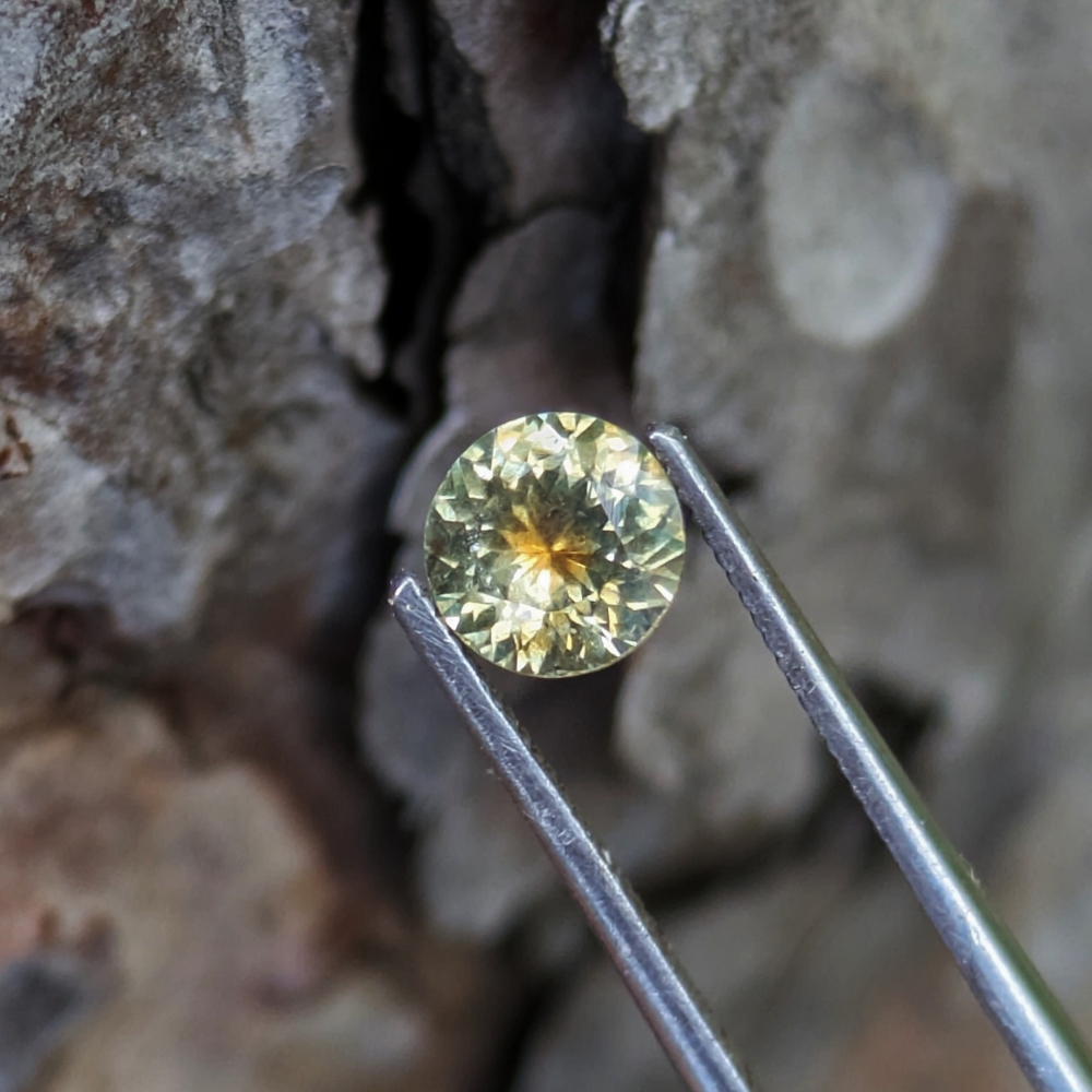 Orange Yolk Yellow Montana Sapphire 0.59 Carats Litnon.com