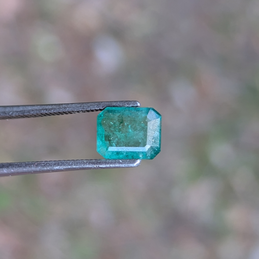 Natural Bright Fine Green Colombian Emerald 0.70 Carats Litnon.com