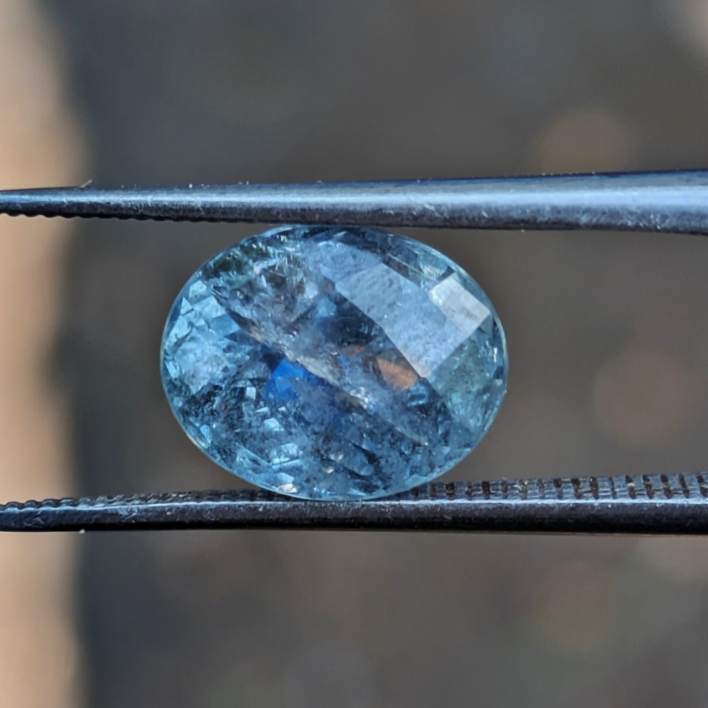 Well Cut Light Blue Montana Sapphire 3.43 Carats Litnon.com