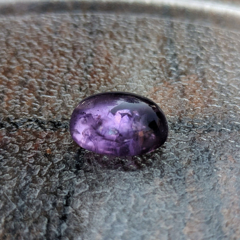 Rich Color Natural Amethyst Bolivia Cabochon  18.66 Litnon.com