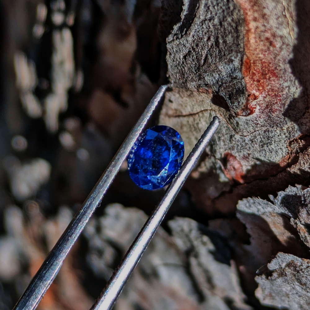 Deep Color Royal Blue Natural Sapphire Ceylon 0.97 Carats Litnon.com
