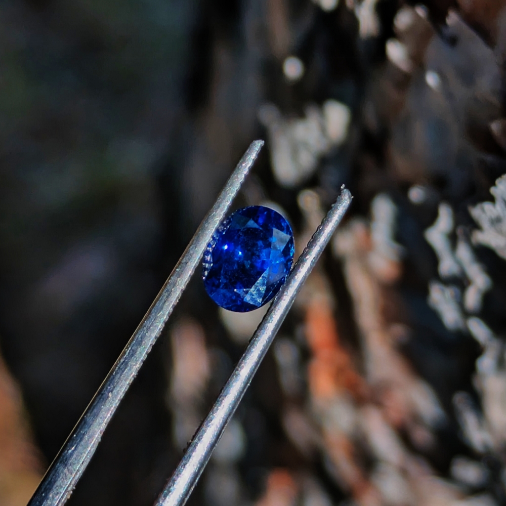 Deep Color Royal Blue Natural Sapphire Ceylon 0.97 Carats Litnon.com