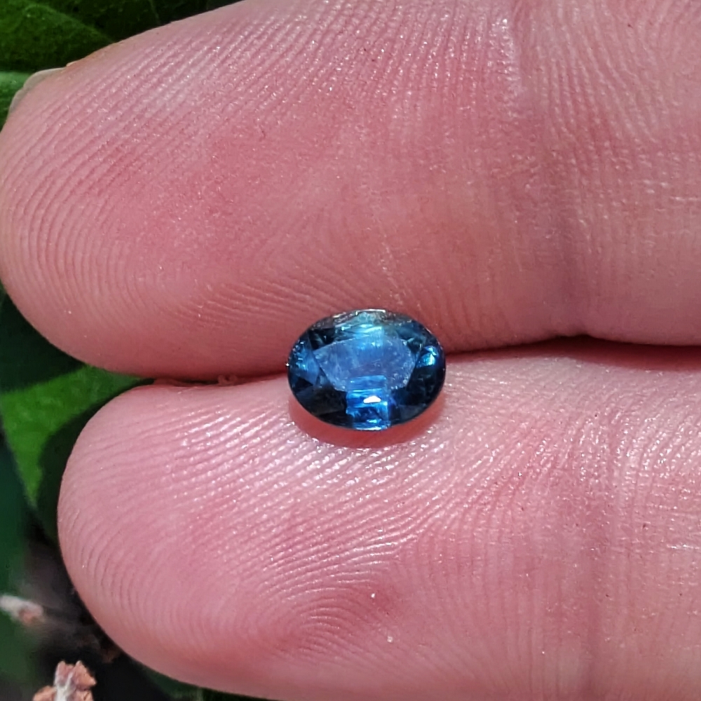 Unheated Natural Blue Green  Montana Sapphire 1.27 Carats Litnon.com