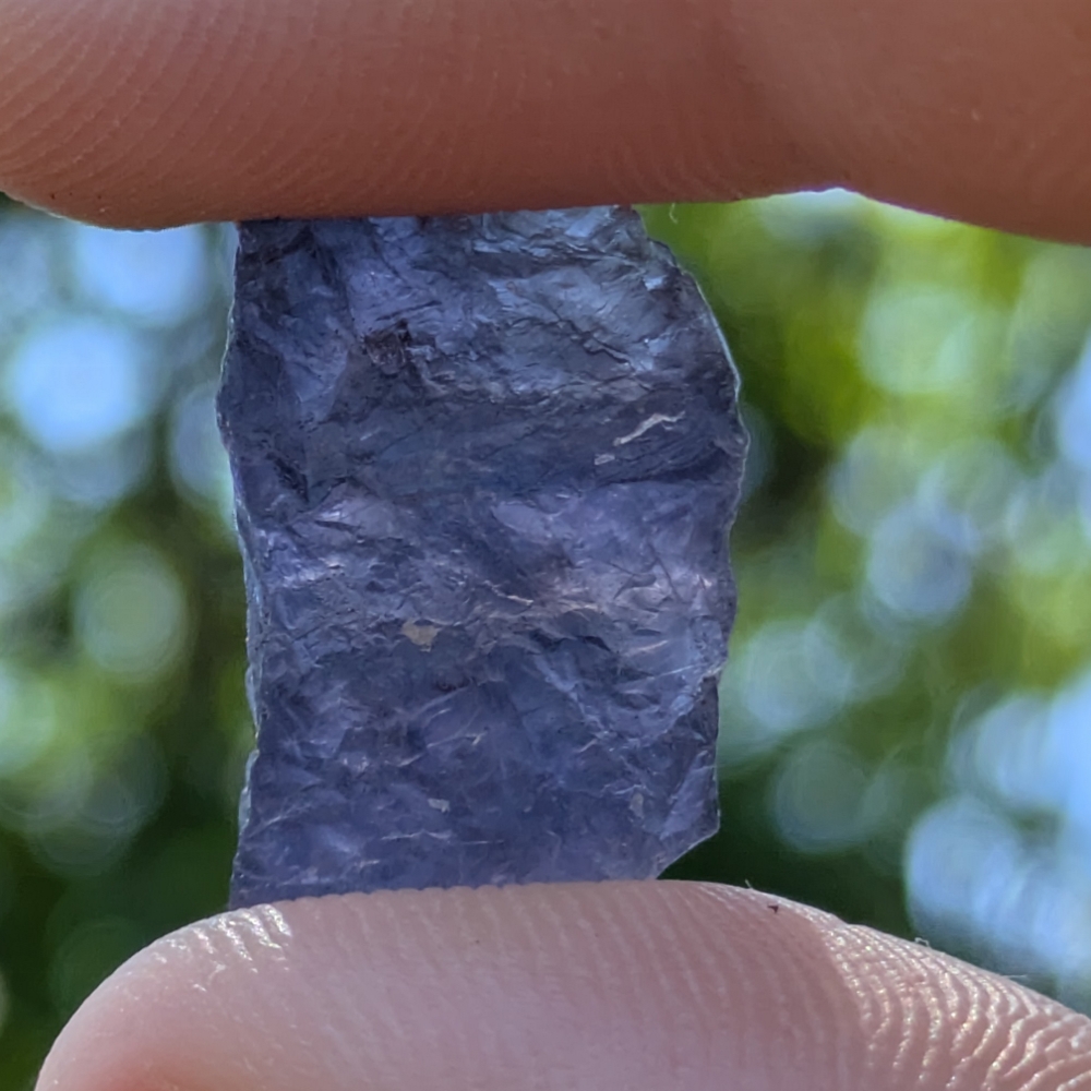 Purple Blue Tanzanian Cordierite - Iolite Facet Rough 17.18 Carats Litnon.com