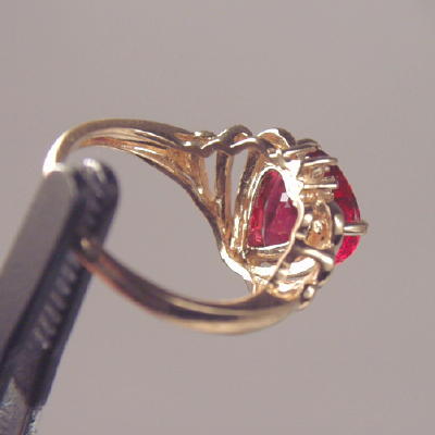 Beautiful Rubelite Tourmaline 14 kt Ring  Litnon.com