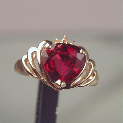 Beautiful Rubelite Tourmaline 14 kt Ring  Litnon.com