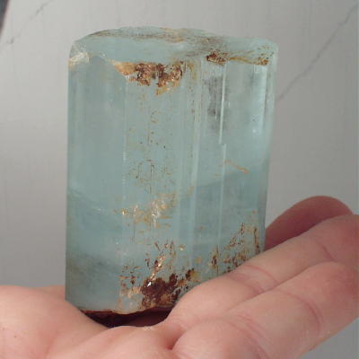 HugeTerminated Blue Aquamarine Twin Crystal Pakistan 935 ct  Litnon.com