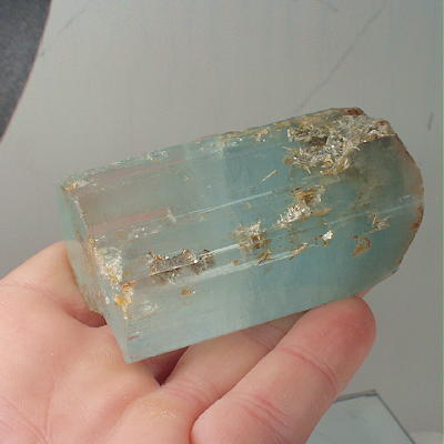 HugeTerminated Blue Aquamarine Twin Crystal Pakistan 935 ct  Litnon.com