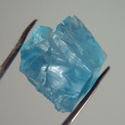 Superb Double Blue Aquamarine Facet Rough ct GLI 5 Litnon.com