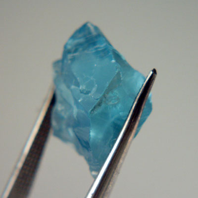 Superb Double Blue Aquamarine Facet Rough ct GLI 5 Litnon.com