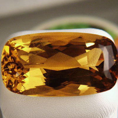 Old Stock Intense Color Natural Golden Beryl 75.50 Carats Litnon.com