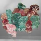Color Mixed Tourmaline Rough Lot Namibia 88.21 ct 