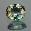 Dichroic Blue Green and Gold Tourmaline Tanzania 4.02 ct 