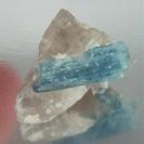Blue Aquamarine Crystals Quartz Specimen Namibia 