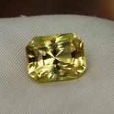 USA Cut Rare and Brilliant Yellow Apatite 5.39 ct 