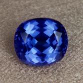 Color and Quality Cushion Cut Blue Tanzanite 7.01ct 