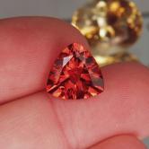 $NR$ Big and Bright Gem Red Orange Andesine 4.61 ct 