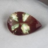 USA Cut Bi-Color Green and Red Congo Andesine 6.38ct 