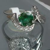 NR Bright and Pretty Tourmaline Diamond Ring 14 kt 