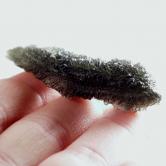 Rare Shape Besednice Czech Moldavite Rod Specimen 
