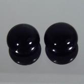 Top Cut and Polish Matched Black Onyx Cabs 10 mm 