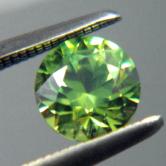 Brilliant Top Cut Natural Russian Demantoid Garnet GL