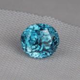 Top Gem Color Cambodian Blue Zircon 3.31 ct 