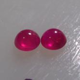 Fine Color Natural South East Asia Ruby Cab Pair 4mm 