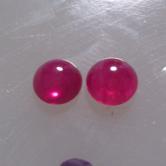 Fine Color Natural South East Asia Ruby Cab Pair 4mm 