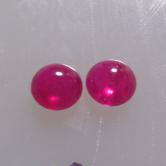 Fine Color Natural South East Asia Ruby Cab Pair 4mm 