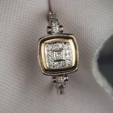Antique ~ Vintage 18 kt European Cut Diamond Ring 