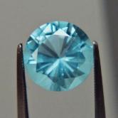 Aquamarine Blue Top Cut Railroad Insulator Glass 