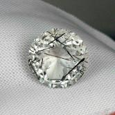 Tourmalinated White Quartz with Spider Gemstone 6.07 ct 