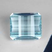 USA Pillow Cut Bright Blue Brazil Aquamarine 17.53 ct 