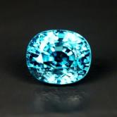 Flawless Quality Gem Blue Zircon Cambodia 5.86 ct 