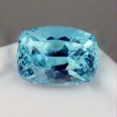Strong Blue Rare Color Aquamarine Afghanistan 3.69 ct 
