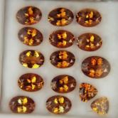 Bright and Well Cut Golden Orange Tourmaline Lot Kenya 15.73ct 