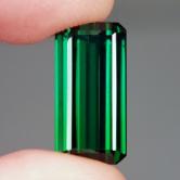 Bright and Clean Old Stock Fine Green Tourmaline Brazil 11.07ct GLI PAID