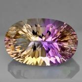 Concave Cut Bright and Pretty Natural Ametrine Brazil 11.26 ct 