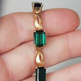 Quality Estate 14 Karat Brazil Green Tourmaline Bracelet GLI 