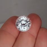Artisan Cut White Lab Sapphire - Corrundum 23.28 ct. 
