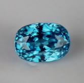Special Color and Quality Blue Zircon Cambodia 4.97 ct 