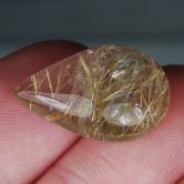 Big Brazil Rutilated Quartz Cabochon 16.84 ct 