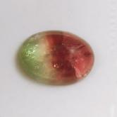 Natural Watermelon Bi-Color Tourmaline Cab Brazil 4.33 ct 