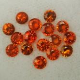 Old Stock Namibia Spessartite Garnet Rounds 4.75 ct tw 