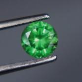 Glowing Color Neon Green Natural Russian Demantoid Garnet 